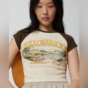 Urban Outfitters Yellowstone Raglan Baby Tee